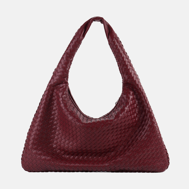 SAC EN CUIR QUOTIDIE - BORDEAU