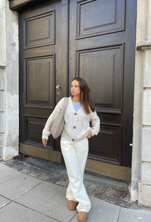 SAC EN CUIR QUOTIDIE - BEIGE